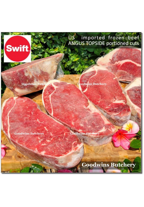 Beef TOPSIDE daging rendang frozen US Swift CERTIFIED ANGUS BEEF portioned +/- 1.5kg (price/kg)